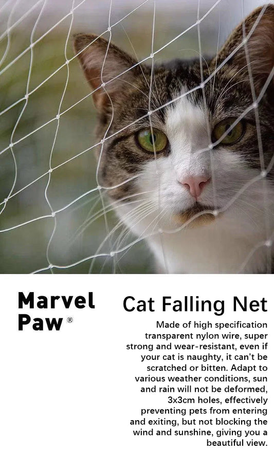 New Pet Protective Cover Cat Dog Net Plastic Nylon Steel Wire Grid Garden Balcony Safety Fall Prevention Netting Pet Products - Play Paws Toys