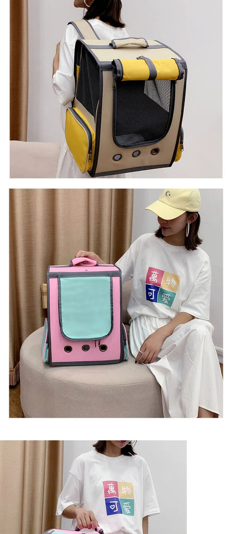 Breathable Pet Carrier Backpack for Cat and Dog, Astronaut Space Capsule, Window Transport Carrying Bag, High Quality - Play Paws Toys