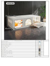 Cat House, Cat Cage, Universal Cat Nest, Cat Toilet All-In-One, Indoor and Outdoor, Suitable for Cats and Dogs, Space-Saving Pet Cage - Play Paws Toys