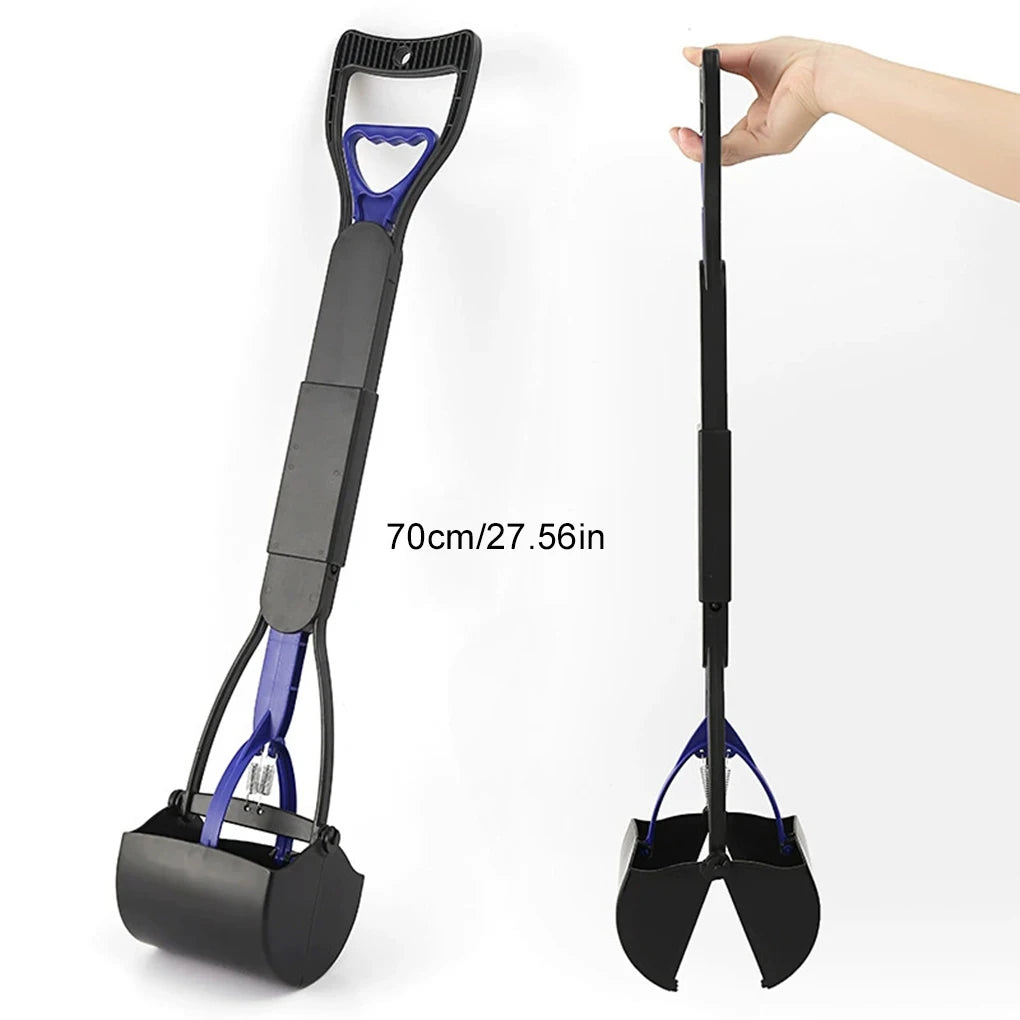 Pooper Scooper For Dog Jaw Clamp Heavy Duty Long Handle Poop Scooper For Dog Puppy Cat Waste Picker Pet Cleaning Shovel Tools