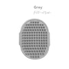 Cat Grooming Comb Dog Bath Brush Pet Grooming Shedding Soothing Massage Rubber Bristles Comb with Adjustable Ring Handle