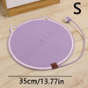 Round Cat Scratch Pad Cotton Rope Pet Sleeping Cat Scratch Board Sofa Furniture Paw Protector
