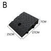 Car Driveway Ramp Kit 7/13cm Height  Portable Anti-Slip Wheel Chock Heavy Duty Threshold Ramps for Vehicle Maintenance & Loading