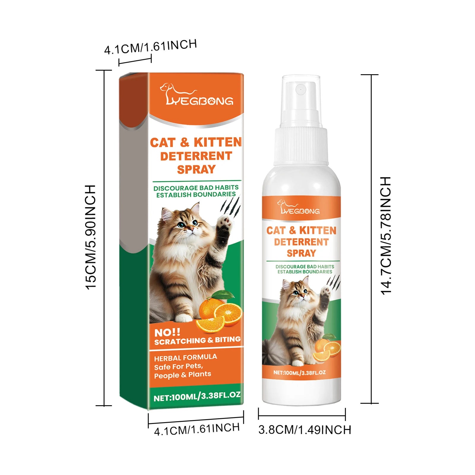 100ml Cat Scratch Deterrent Spray Cat Scratch Furniture Protector Spray Training Pet Training Liquid For Protecting Furniture