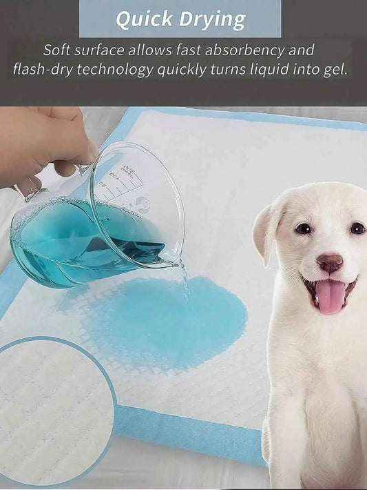 100Pcs Pet Pee Pad Diaper Dog Pee Pad Pad Training Diaper, Diaper Pad Thickening, Urine Not Wet, Pet People Must Have, So That Your Home Inside A Clean And Tidy Odor-Free, The Best Gift For The Dog, Pet Supplies, Pet Pee Pads