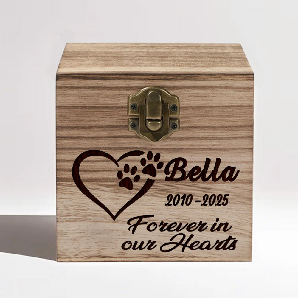 Pet Memorial Keepsake Box Dog Bereavement Gift Pet Keepsake Box Cat Dog Loss Gift Wood  Memorial Urns Dog Ashes Keepsake