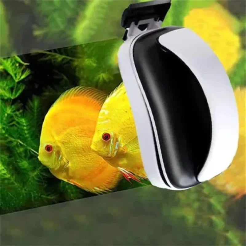 Aquarium Magnetic Cleaner Magnet Algae Cleaning Tool With Scraper Floating Cleaner Brush For Fish Tank Glass