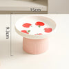 Elevated Ceramic Cat Bowl Non-Slip Pet Food DishHeavy Base for Flat-Face Cats/Dogs, Neck Protection, Anti-Spill, Easy Clean