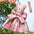 Reusable with Leash Traction Dog Plaid JK Dress Thin Dacron Pet Harness Skirt Adjustable Washable Dog Bow Skirt Rabbit