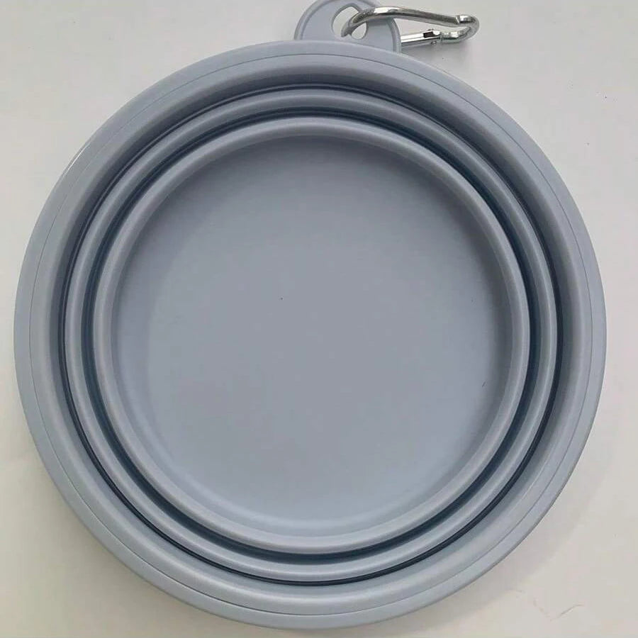 350ml Macaron Color Series Portable Folding Bowl for Pets, Dog Drinking Bowl, Cat Food Bowl, Travel Bowl with Carabiner