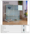 Cat Cage for Home Use, Indoor Free Space Cat House, Cat Shelter, Cat Nest, Pet Cage, Three-Story Small Cat Villa - Play Paws Toys