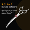 Fenice 6.5/7.0 inch High-end JP440C Alloy Steel Diamond Screw Grooming for Dogs Scissors Shears Kit for Dog Groomers
