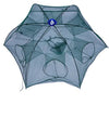 24/20/16/12/10/8/6/4 Holes Portable Fishing Net Shrimp Cage Nylon Foldable Fish Trap Folding Outdoor Automatic Collapsible