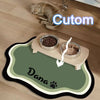  Custom Pet Feeding Mat Cute Shape Dog Diatom Mud Floor Mat Non-Slip Waterproof Home Decoration Dog Feeding Pad