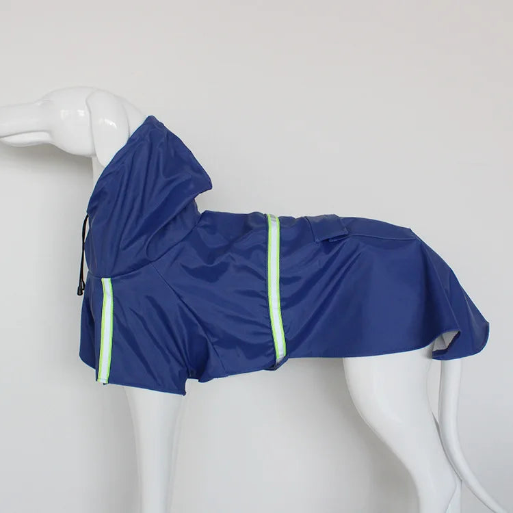 Waterproof Large Dog Raincoat Corgi Cloak Style Puppy Dog Clothes Reflective Pet Windproof Rainproof Hooded Raincoat for Dog