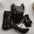 Latex with Fur Black Cat Cosplay Mask Scary Helmet Animal Funny Costume Hood Hair Mask Headwear Adult Halloween Party Props