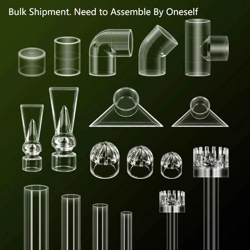 Aquarium Inlet Outlet Lily Pipe DIY Clear Acrylic Water Skimmer Inflow Outflow Fish Tank Filter Accessories Fishbowl Equipment