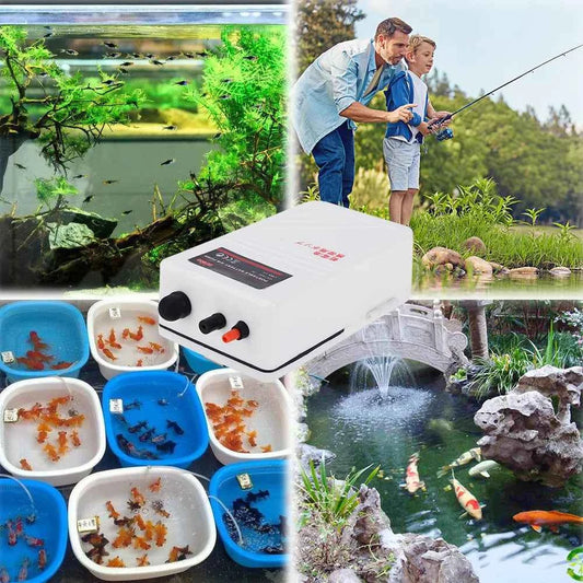 Portable Oxygen Pump Fish Tank Aquarium Outdoor Fishing Accessories Low Noise Easy Use Power Outage Prevention Spare Oxygen Pump