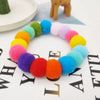 Pet Dog Bow Tie Rainbow Flower Hair Ball Necklace Cat Collar Pet Dog Cat Bowties Neckties Dog Grooming Accessories
