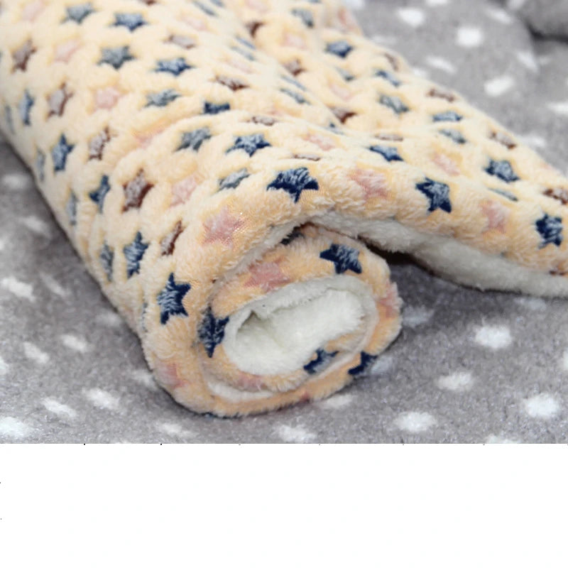 Large Size Flannel Dog Bed Thicken Cat Bed Sleeping Mat Dog Mat Blanket For Puppy Kitten Dog Bed Rug for Small Medium Large Dog - Play Paws Toys