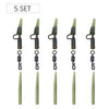 5 Set Helicopter Rig Fishing  Accessories Method Feeder Hook Boilie Fishing Swivels Lead Clip Anti Sleeve For Fishing Tackle