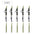 5 Set Helicopter Rig Fishing  Accessories Method Feeder Hook Boilie Fishing Swivels Lead Clip Anti Sleeve For Fishing Tackle