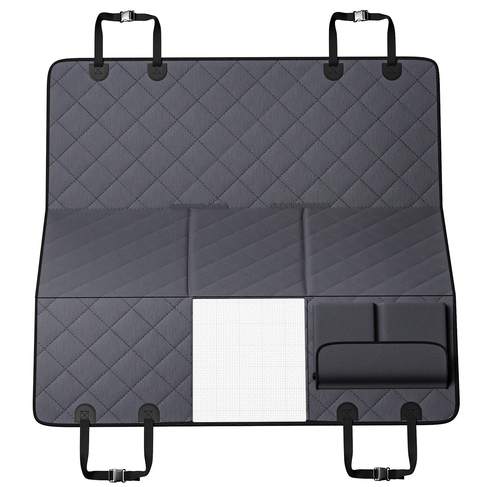 SucceBuy Back Seat Extender for Dogs Dog Hammock for Car Back seat Waterproof Hard Bottom Dog Car Seat Cover for Back Seat
