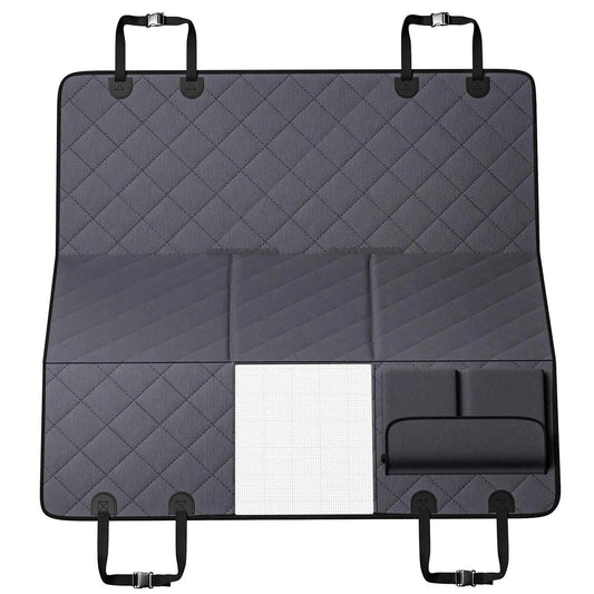 SucceBuy Back Seat Extender for Dogs Dog Hammock for Car Back seat Waterproof Hard Bottom Dog Car Seat Cover for Back Seat