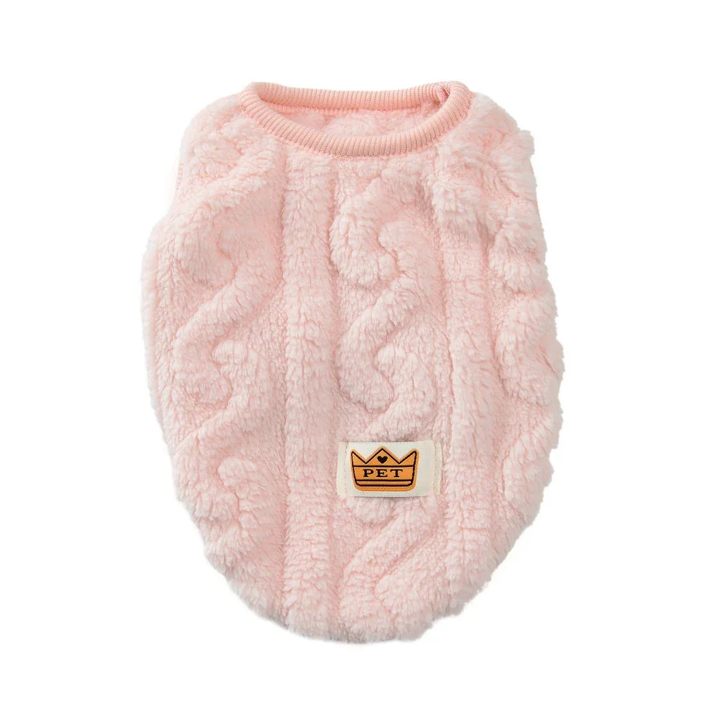 Soft Fleece Dog Clothes For Small Dogs Cats Sweater Autumn Winter Warm Puppy Vest Apparel French Bulldog Yorkshire Pet Costume