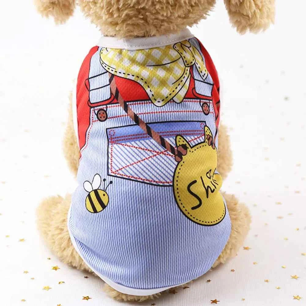Dog Vest Shirt Sleeveless Doggy Kitty T Shirt Breathable Pet Cat Apparel Tank Top Puppy Sweatshirt Clothes for Small Medium Dogs