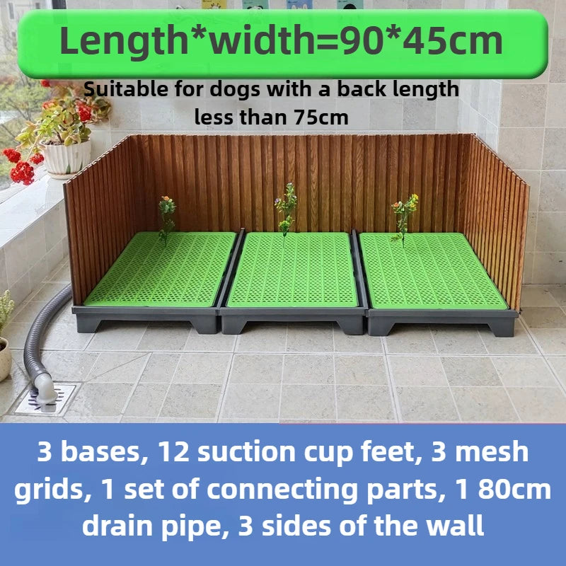 Flush Dog Toilet Direct Drainage System Dog Toilet Training Walls Pet Potty Indoor with Drain Pets Urinal Large Medium Supplies