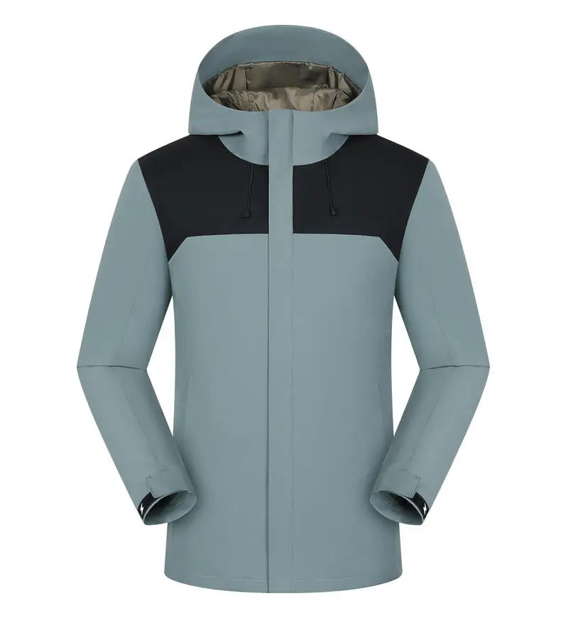 Graphene Windproof Jacket Men Winter New Fashion Thickened Outdoor Mountain Hiking Customizable Hooded Overcoat Casual Clothes
