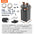 SucceBuy Aquarium Filter 264GPH 3-Stage Canister Filter Ultra-Quiet Internal Aquarium Filter with UV Protection for Fish Tanks