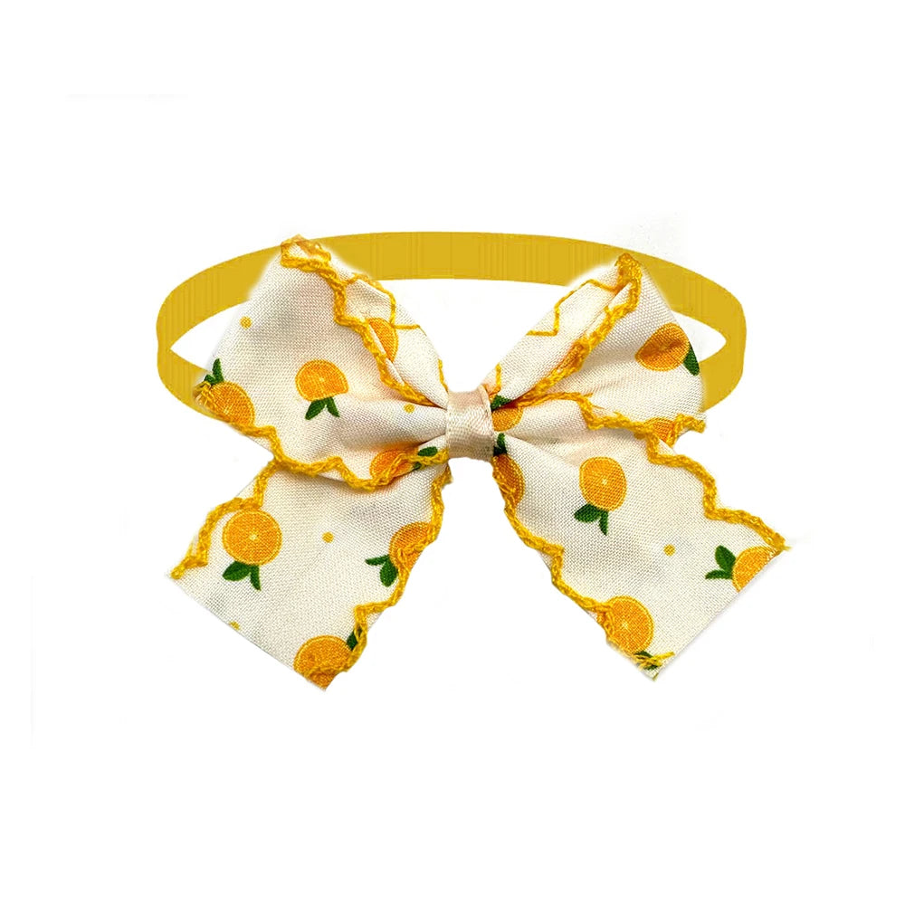 1pcs Summer Dog Neck Ties Pet Bowties Small Dog Cat Bowties Cute Fruit Style Puppy Accessories Dog Grooming Pet Supplies