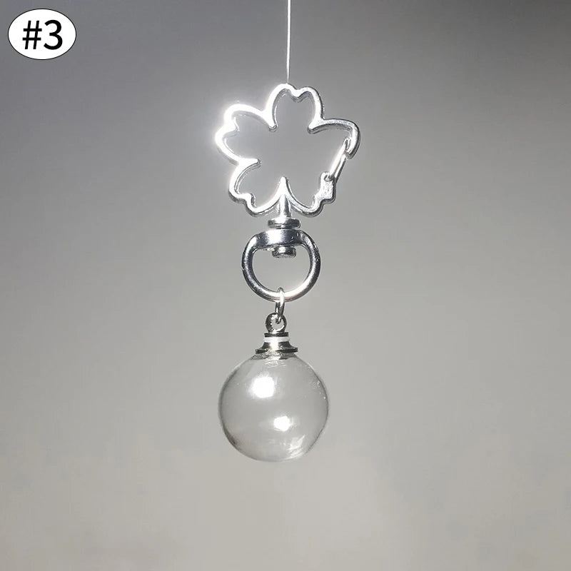 Cat Hair Memorial Storage Keychain Cat Fur Container Pets Cat Fur Collector Capsule Keyring Kitty Hair Hanging Pendants