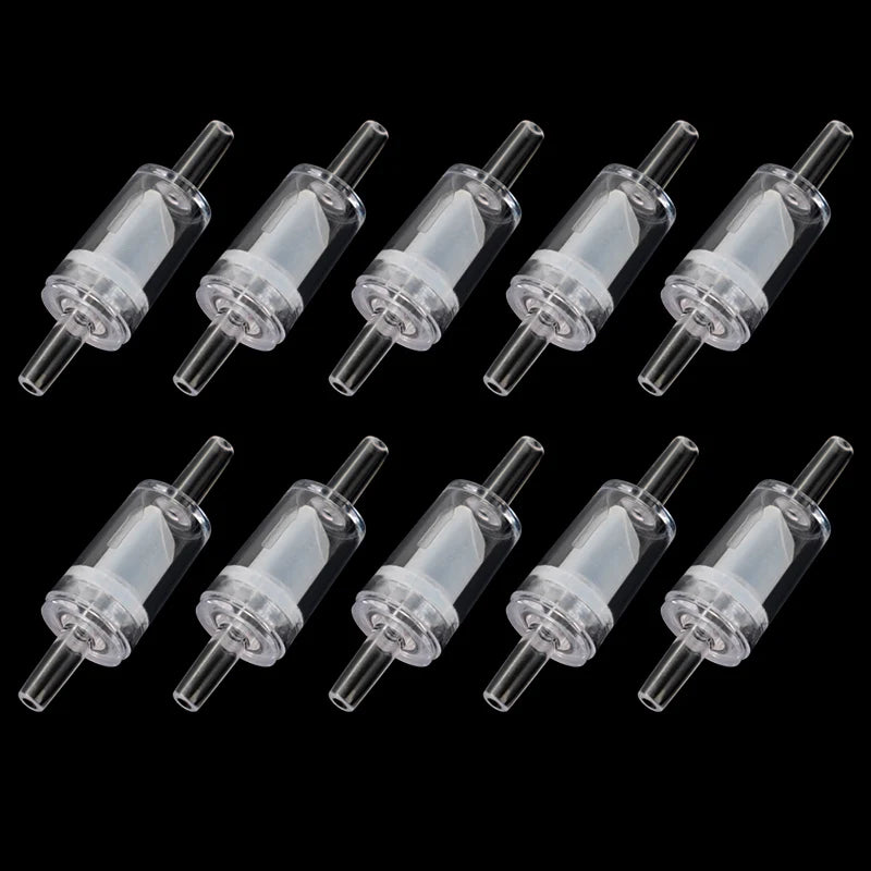 5pcs/10pcs Aquarium Check Valve For Air Pump Plastic One Way Non-Return Accessories for Fish Tank 4mm AirLine Tube