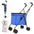 Wedyvko Shopping Trolley 33lbs 4 Wheels Dog Stroller Rotate Pink Pet Puppy StrollerTravel Hand Cart Folding einkaufswagen