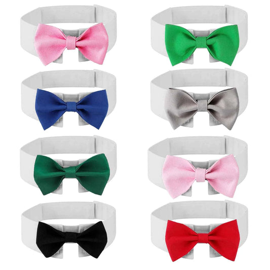 Sucado Adjustable Dog Cat Formal Necktie Tuxedo Bow Tie Collar Wholesale Pet Apparel Accessories for Wedding Holiday Party Gift
