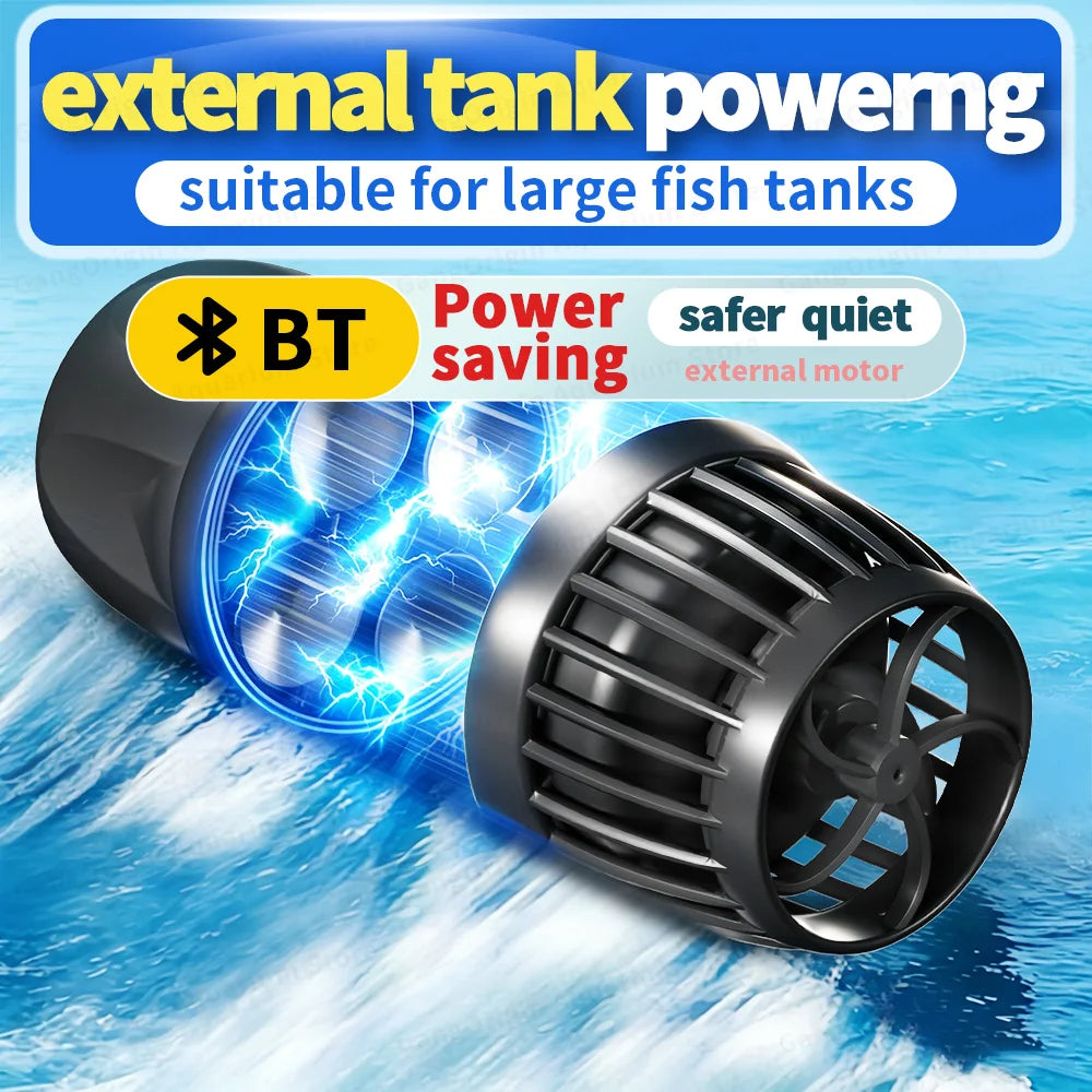 Jebao Jecod DMP Series New Smart Bluetooth App Control Cordless Freshwater Saltwater Fish Tank Water Pump Aquarium Accessories