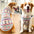 L-7XL  Dog Vest Cute Print Breathable Thin T-Shirt For Medium Large Dog Fashion Vest Large Dog Golden Retriever Clothes
