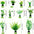 25/26PCS Artificial Aquarium Decor Plants Water Weeds Ornament Aquatic Plant Fish Tank Grass Decoration Accessories