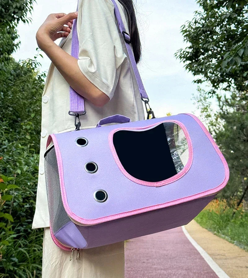 Premium Portable Foldable Breathable Pet Carrier Bag Lightweight for Small Dogs Cats Outdoor Cat Kitten Shoulder Carrying Bag - Play Paws Toys