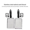 Cat Litter Scoop Fine Hole Stainless Steel Small Hole Cat Poop Shovel Tool Metal Dog Scoop Cleaning Brush AntiRust Litter Shovel