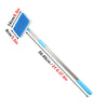 55-95cm Telescopic Handle 180° Adjust Cleaner Scrubber Aquarium Fish Tank Glass Window Algae Double-Sided Sponge Cleaning Brush