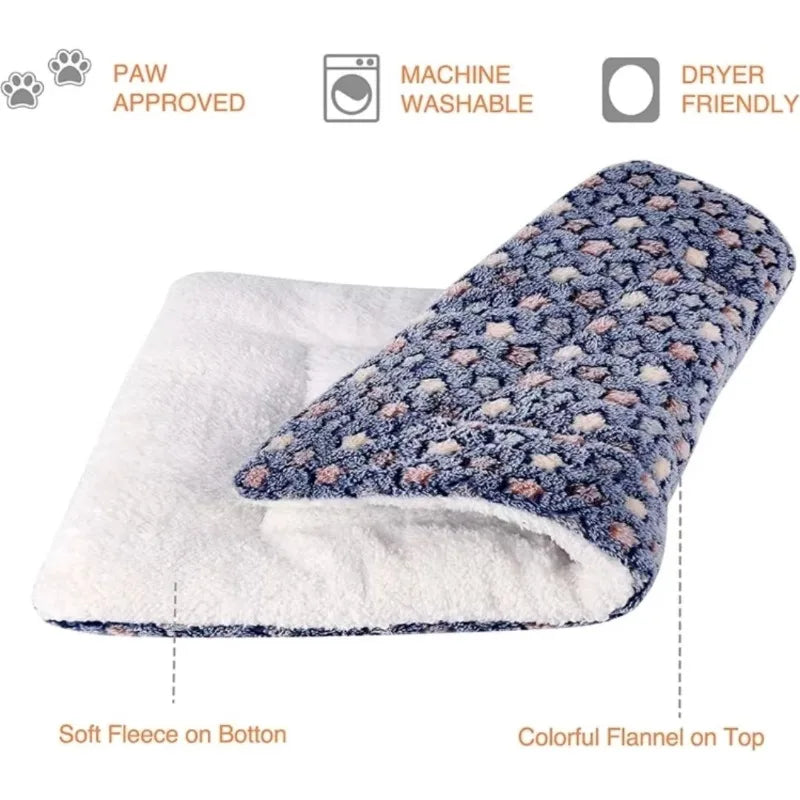 Thickened Comfortable Warm Small Cat Sleeping Cushion Skin-friendly Cute Winter Medium Dog Sofa Mat for Puppy Bed Accessories - Play Paws Toys