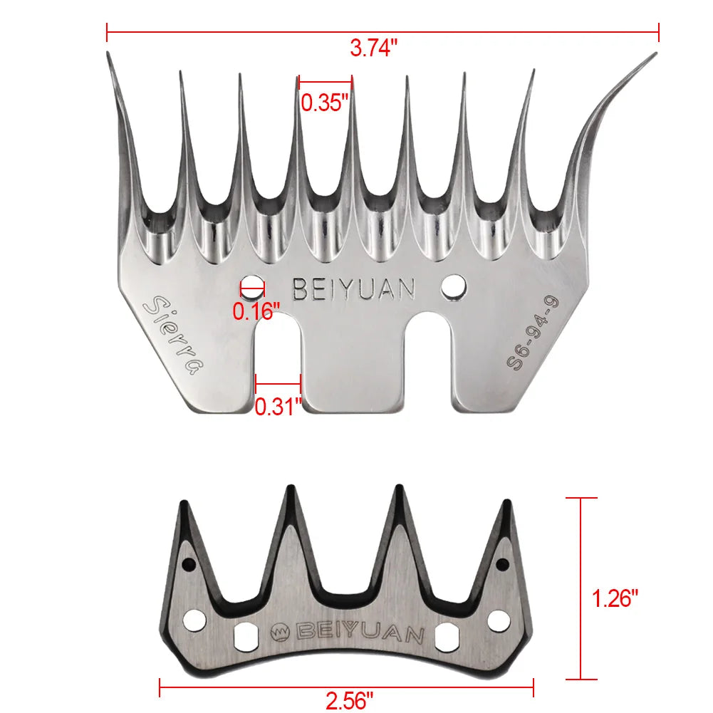 Stainless Steel Wool Scissors Sheep/goats Shears Convex Comb Cutter Shearing Clipper 4/9/13 Tooth Straight/curved Wool Blade