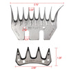 Stainless Steel Wool Scissors Sheep/goats Shears Convex Comb Cutter Shearing Clipper 4/9/13 Tooth Straight/curved Wool Blade