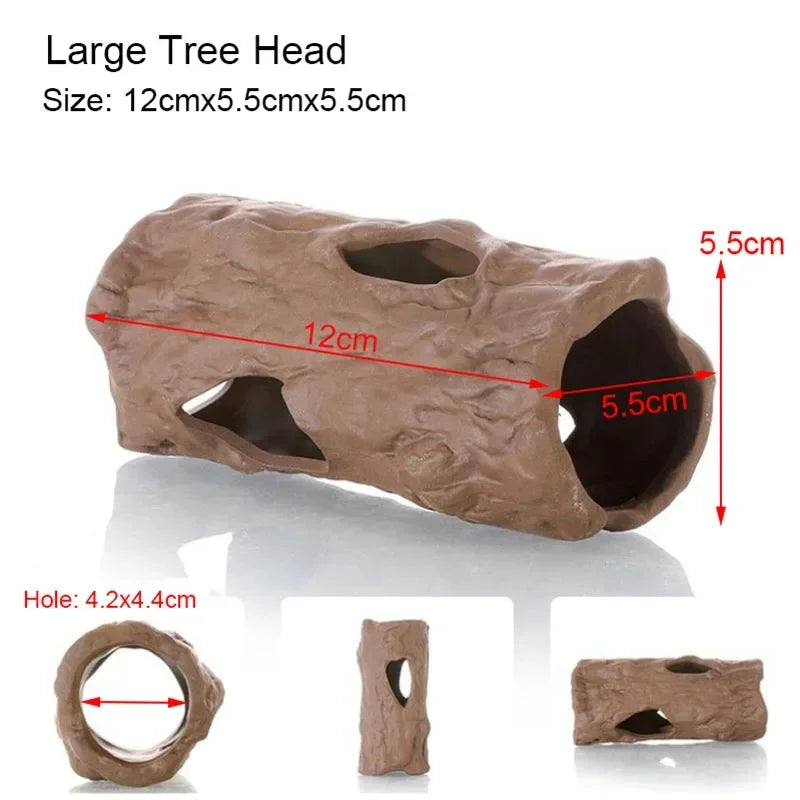 Quality Ceramic Aquarium Decor Fish Shrimps Shelter House Pottery Scorpion House Canister Simulation Stone Fish Tank Decoration