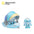 Mambobaby Baby Pool Float with Canopy & Tile Baby Swim Ring Infant Swimming Trainer Circle With Adjustable Strap for Boys Girls