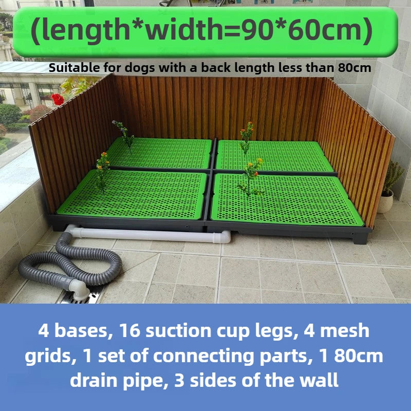 Flush Dog Toilet Direct Drainage System Dog Toilet Training Walls Pet Potty Indoor with Drain Pets Urinal Large Medium Supplies